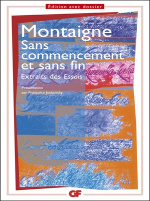cover image of Sans commencement et sans fin